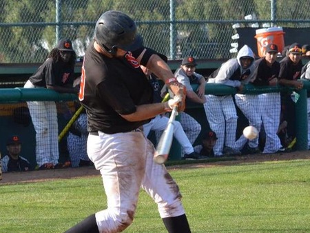 Catcher Ryan Coker reached base on an error and scored a run in VC's 3-2 extra-inning loss at LA Pierce Tuesday.