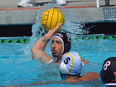 VC sophomore Ryan Reardon scored nine goals in two games Saturday, both Pirate victories, at the Ventura Aquatic Center.