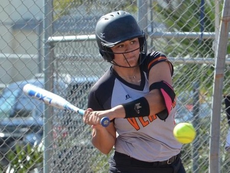 Danielle Carmona had a pair of hits and an RBI in Ventura's 10-0 win over Santa Monica Thursday at the VC Softball Complex.