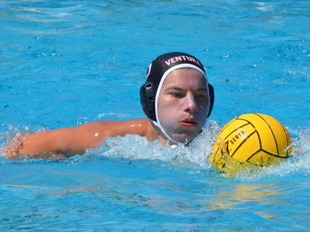 Pirate sophomore Austin Brunk had two goals and three steals Wednesday in VC's loss at No. 3 LA Valley.