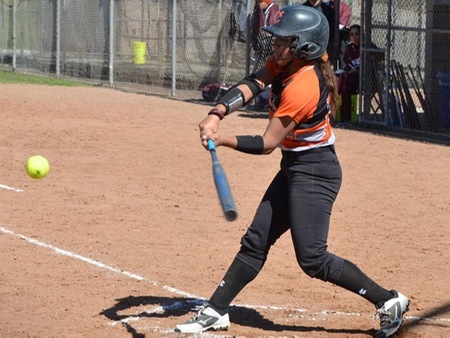 VC sophomore Anissa Padilla was 4-4 at the plate with three RBI while pitching a 3-hit shutout in the Pirates' 9-0 victory at Moorpark on Thursday.