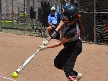 Pirate centerfielder Celeste Pacheco had four hits on the day, including a triple, and three RBI with two runs scored in VC's double-header split with Bakersfield on Thursday.