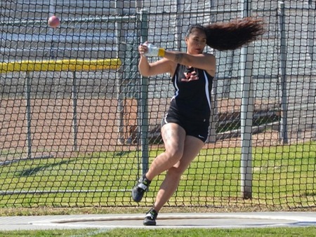 Ventura College sophomore Leslie Valoaga placed fourth in the javelin and fifth in the hammer throw Friday at the WSC Championships. These finishes combined with her fourth place achievements in the shot put and discus  at the preliminaries makes her the first VC thrower in 10 years to qualify for regionals in all four events.