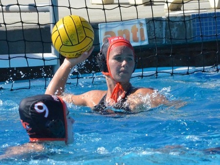 VC goalie Shayle Buarrus (center) had 19 saves Saturday in two games, including 14 against No. 7 Golden West as the No. 10-ranked Pirates split their contests to conclude the Ventura Tournament Saturday.