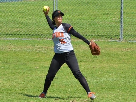 VC sophomore Adriana Clemons had a double in the Piates' loss at Pasadena City College Friday.