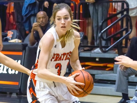 VC point guard Katie Campbell had 19 points, seven assists and two steals in the Pirates' blowout win over Rio Hondo Wednesday at the Athletic Event Center.